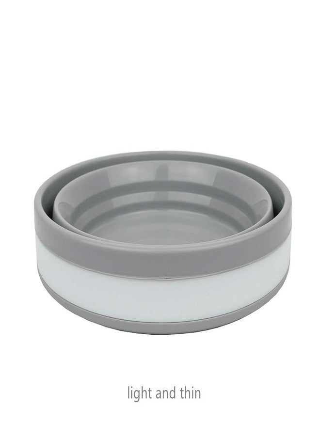 CARTINTS Silicone Collapsible Food Storage Containers with Lids Collapsible Containers Ideal for Travel and Camping, Hiking,32oz/950ml (Grey) - Image 5